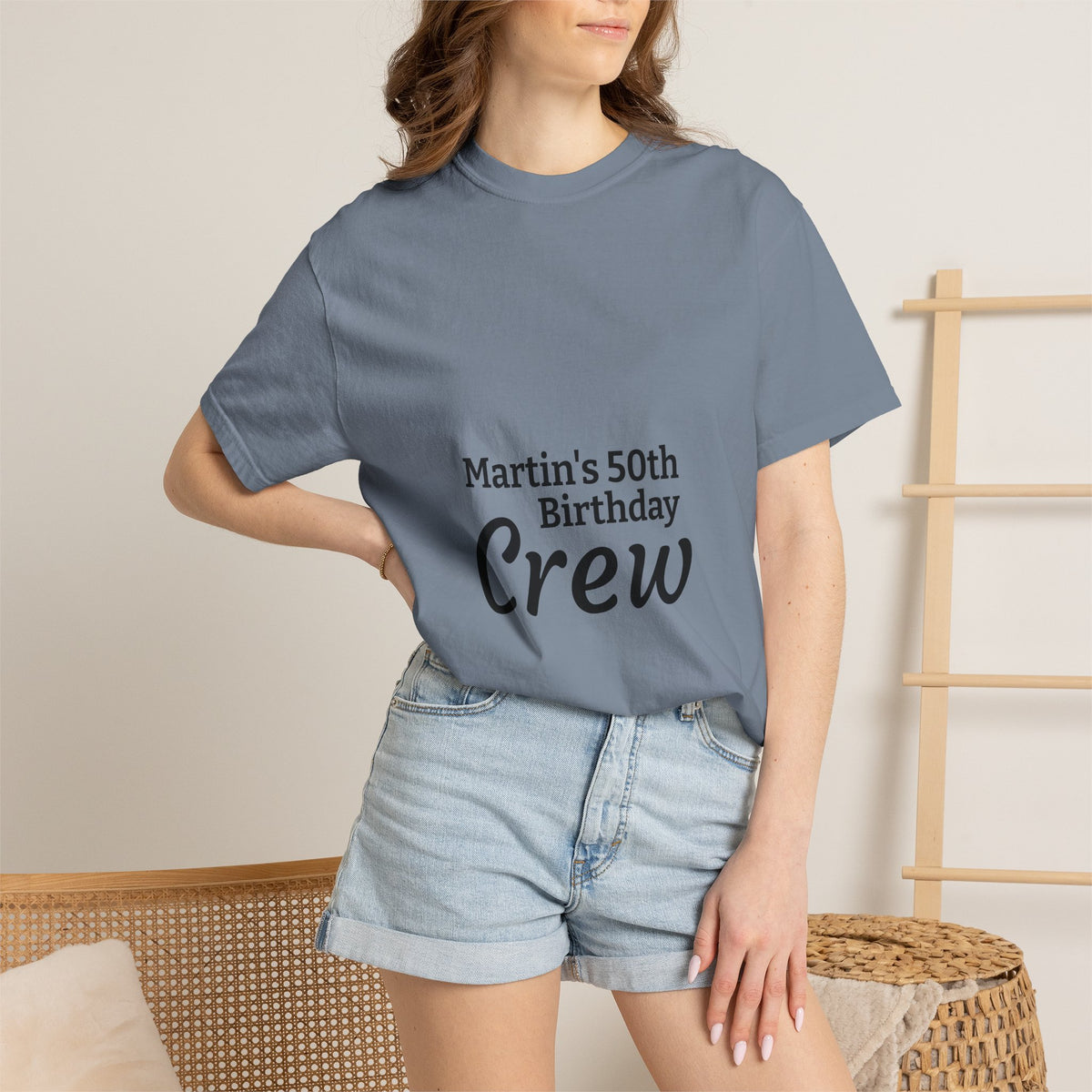 Birthday Crew T‑Shirt — "Martin’s 50th Birthday Crew" Personalized Party Tee