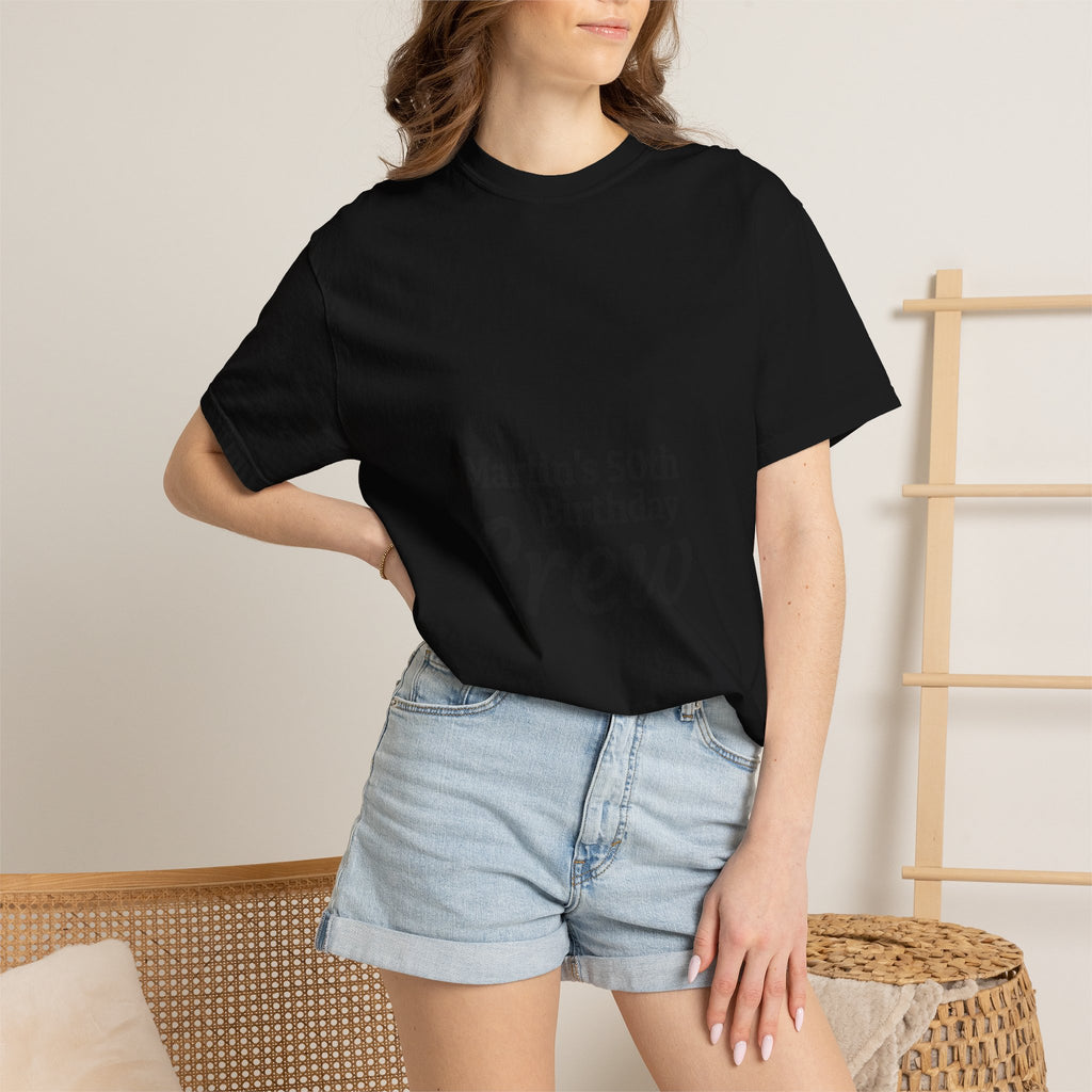 Birthday Crew T‑Shirt — "Martin’s 50th Birthday Crew" Personalized Party Tee