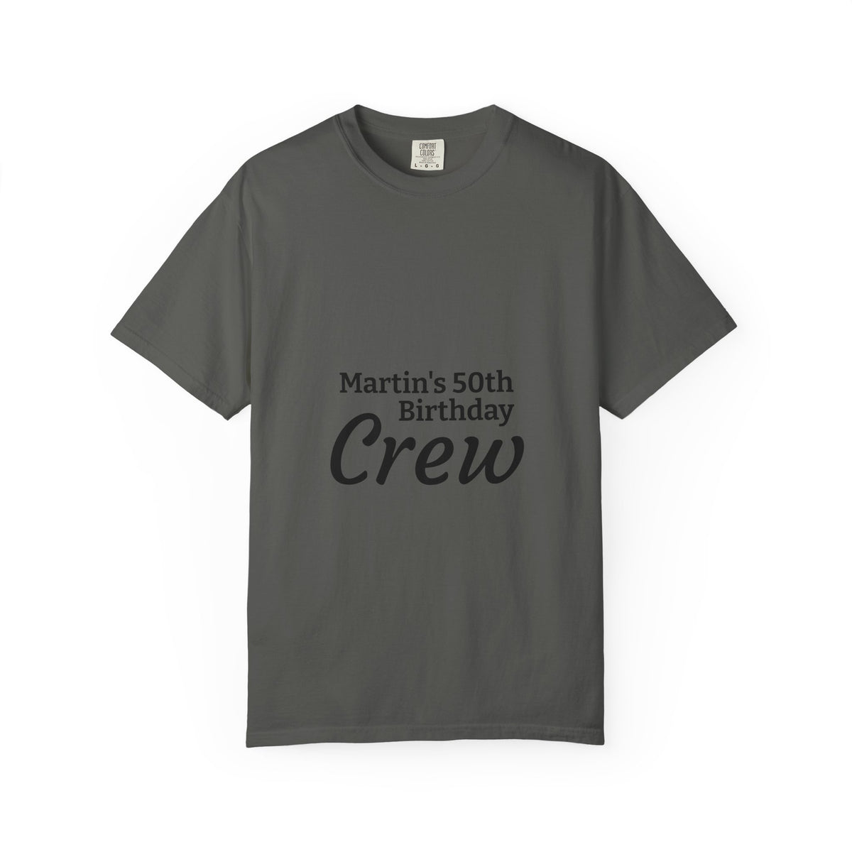 Birthday Crew T‑Shirt — "Martin’s 50th Birthday Crew" Personalized Party Tee