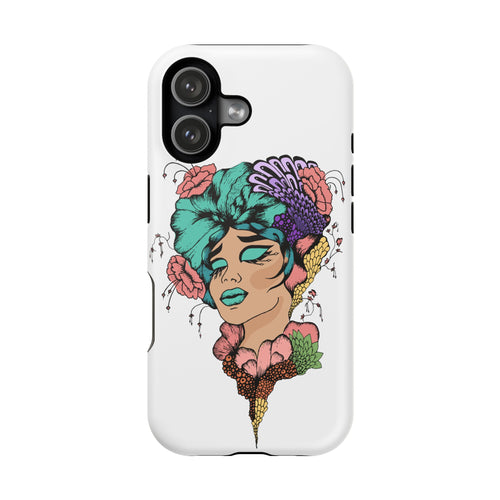 Floral Femme Phone Case — Impact-Resistant Artistic Protective Cover