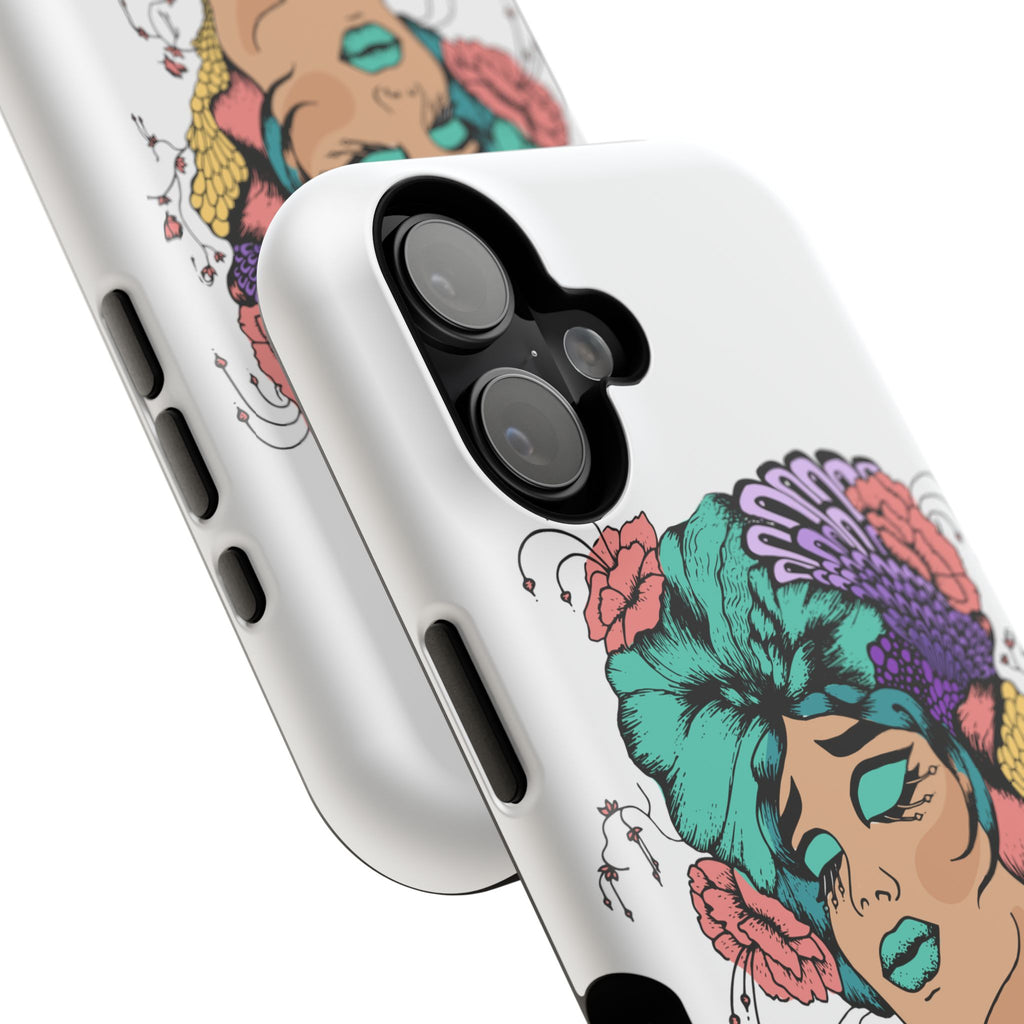 Floral Femme Phone Case — Impact-Resistant Artistic Protective Cover
