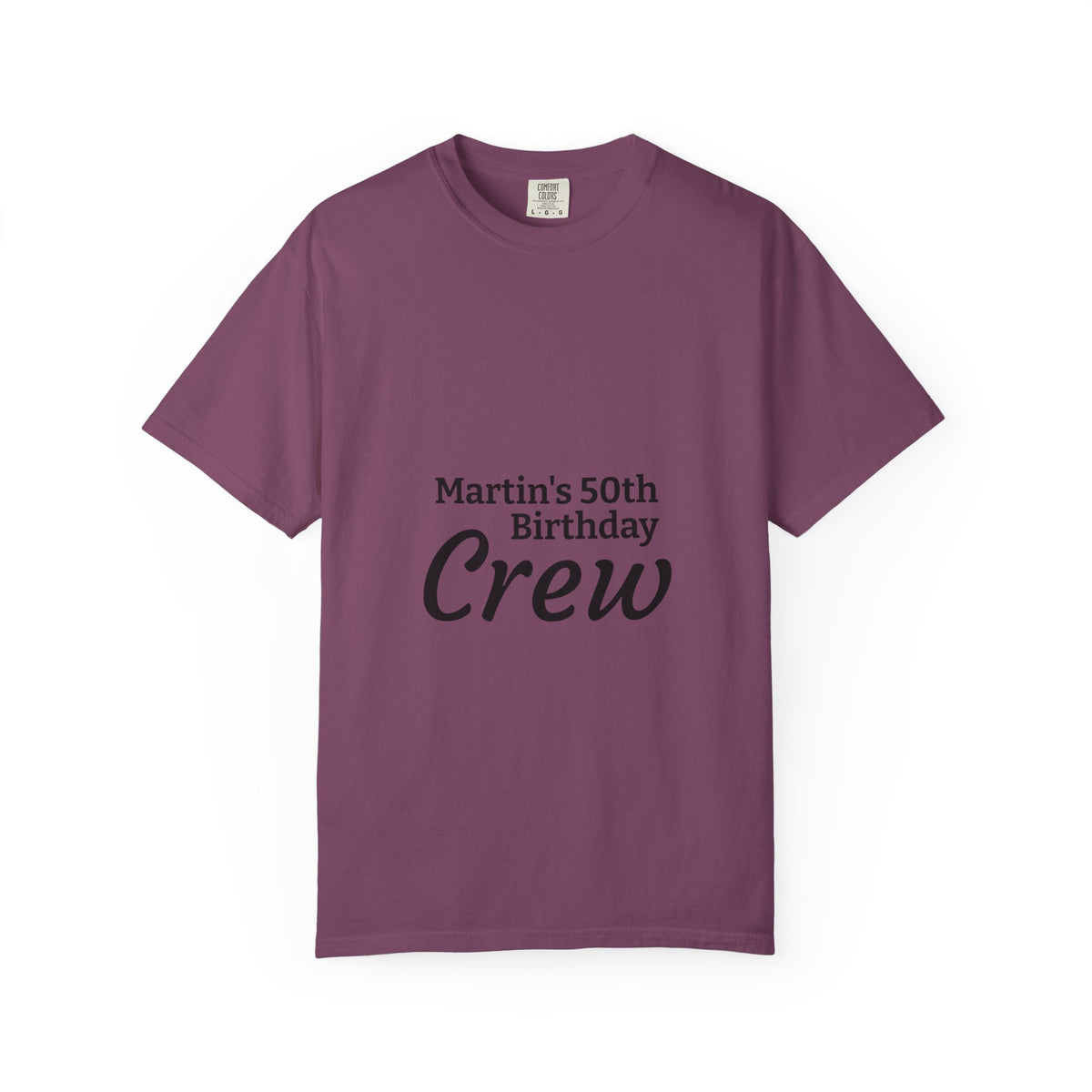 Birthday Crew T‑Shirt — "Martin’s 50th Birthday Crew" Personalized Party Tee