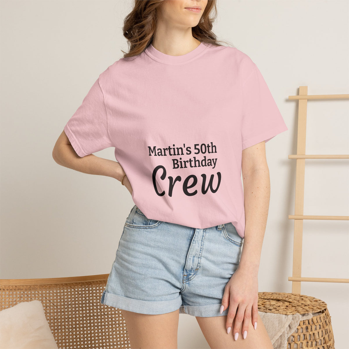 Birthday Crew T‑Shirt — "Martin’s 50th Birthday Crew" Personalized Party Tee