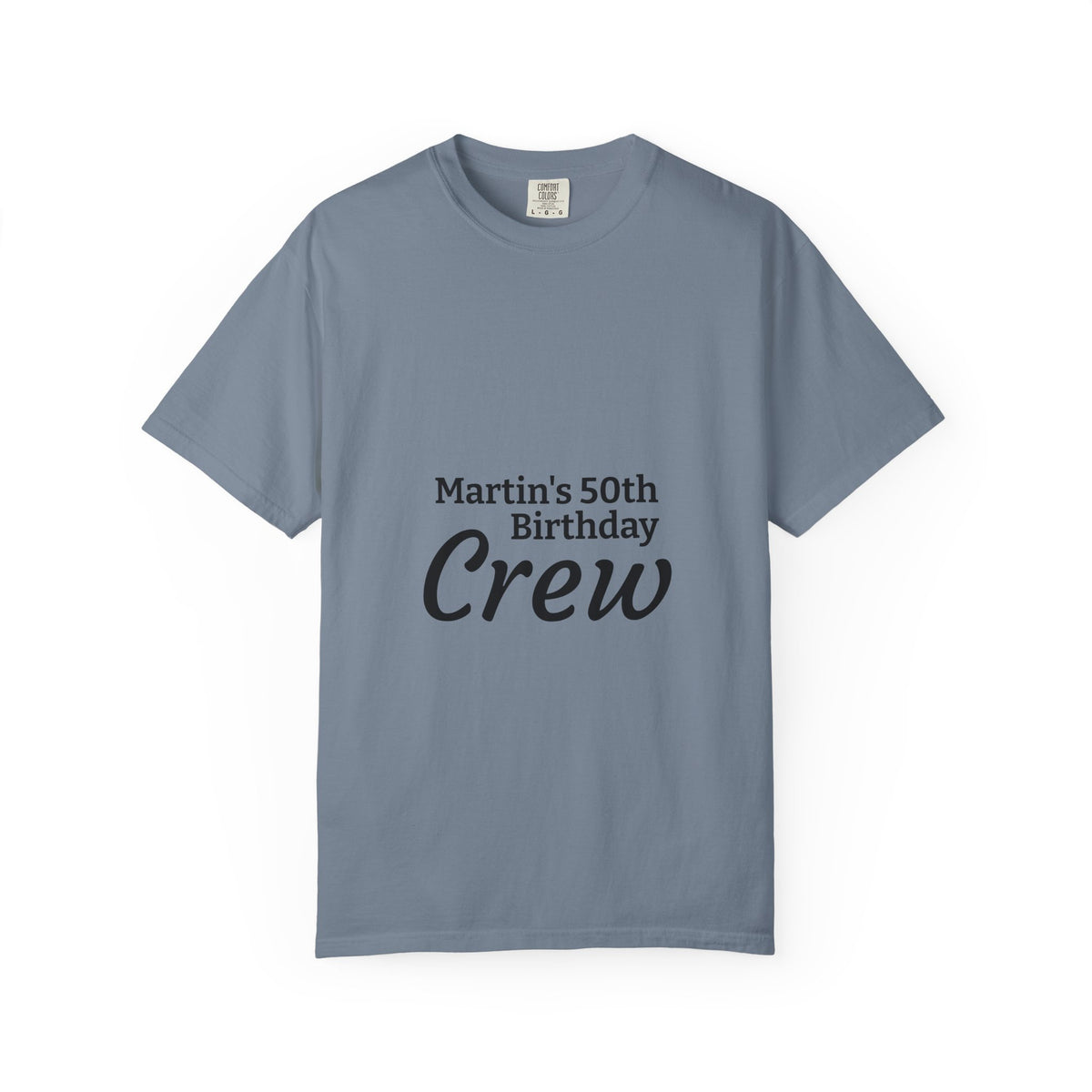 Birthday Crew T‑Shirt — "Martin’s 50th Birthday Crew" Personalized Party Tee