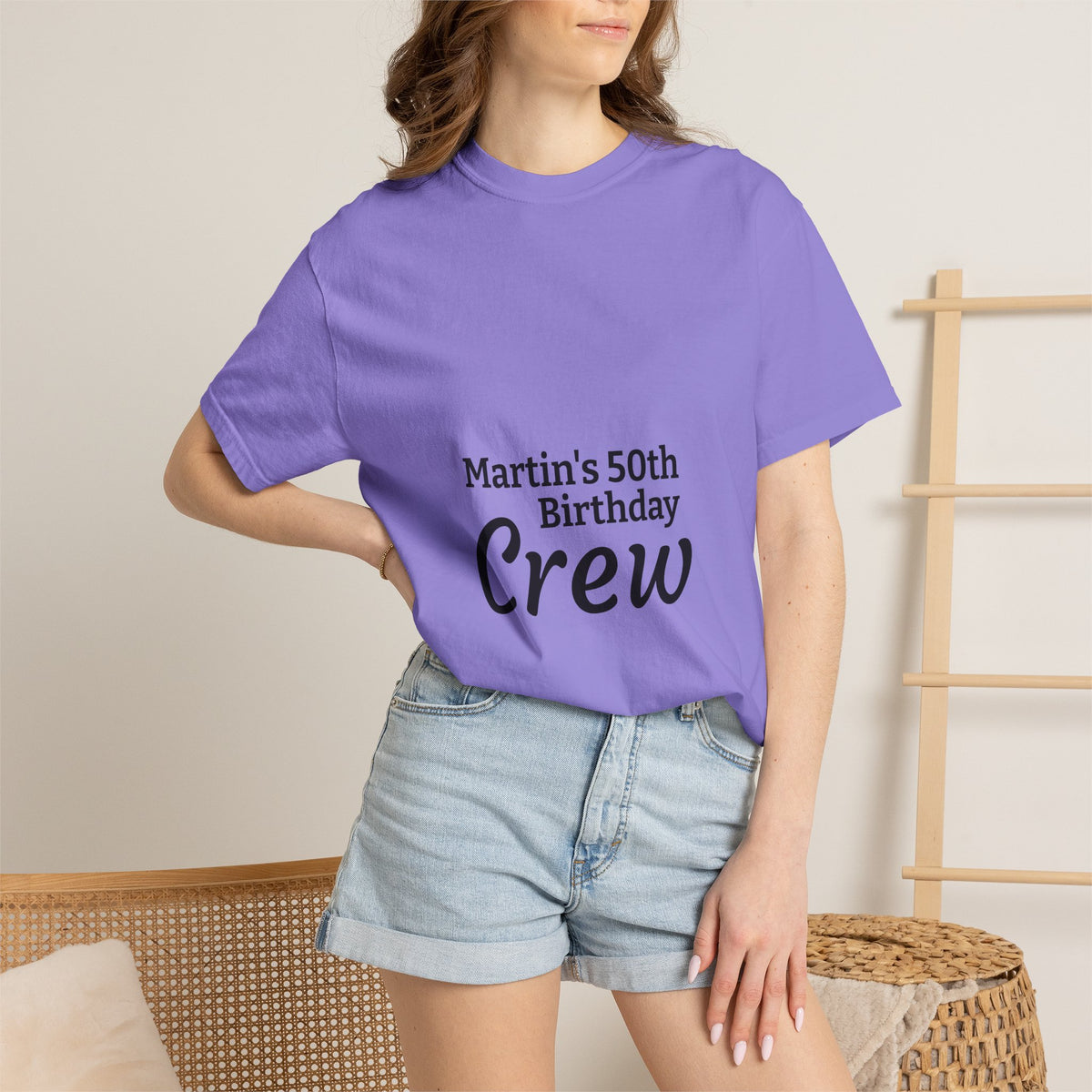 Birthday Crew T‑Shirt — "Martin’s 50th Birthday Crew" Personalized Party Tee