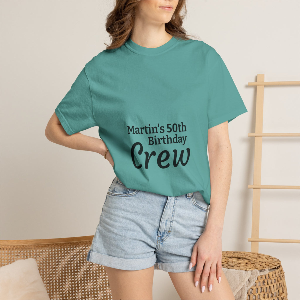 Birthday Crew T‑Shirt — "Martin’s 50th Birthday Crew" Personalized Party Tee