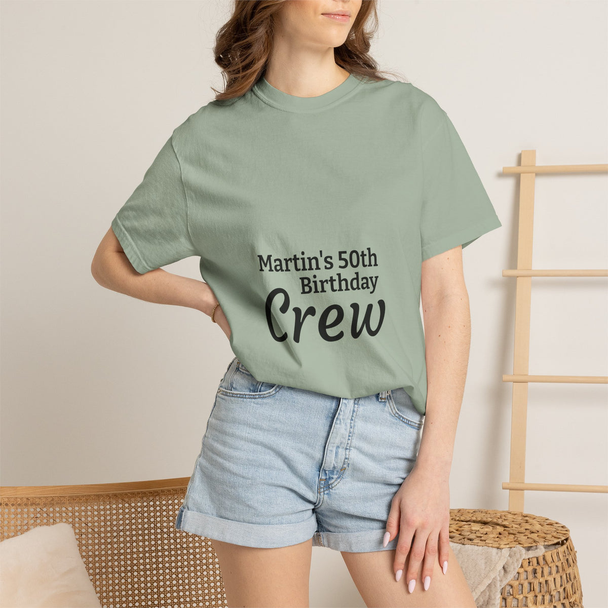 Birthday Crew T‑Shirt — "Martin’s 50th Birthday Crew" Personalized Party Tee