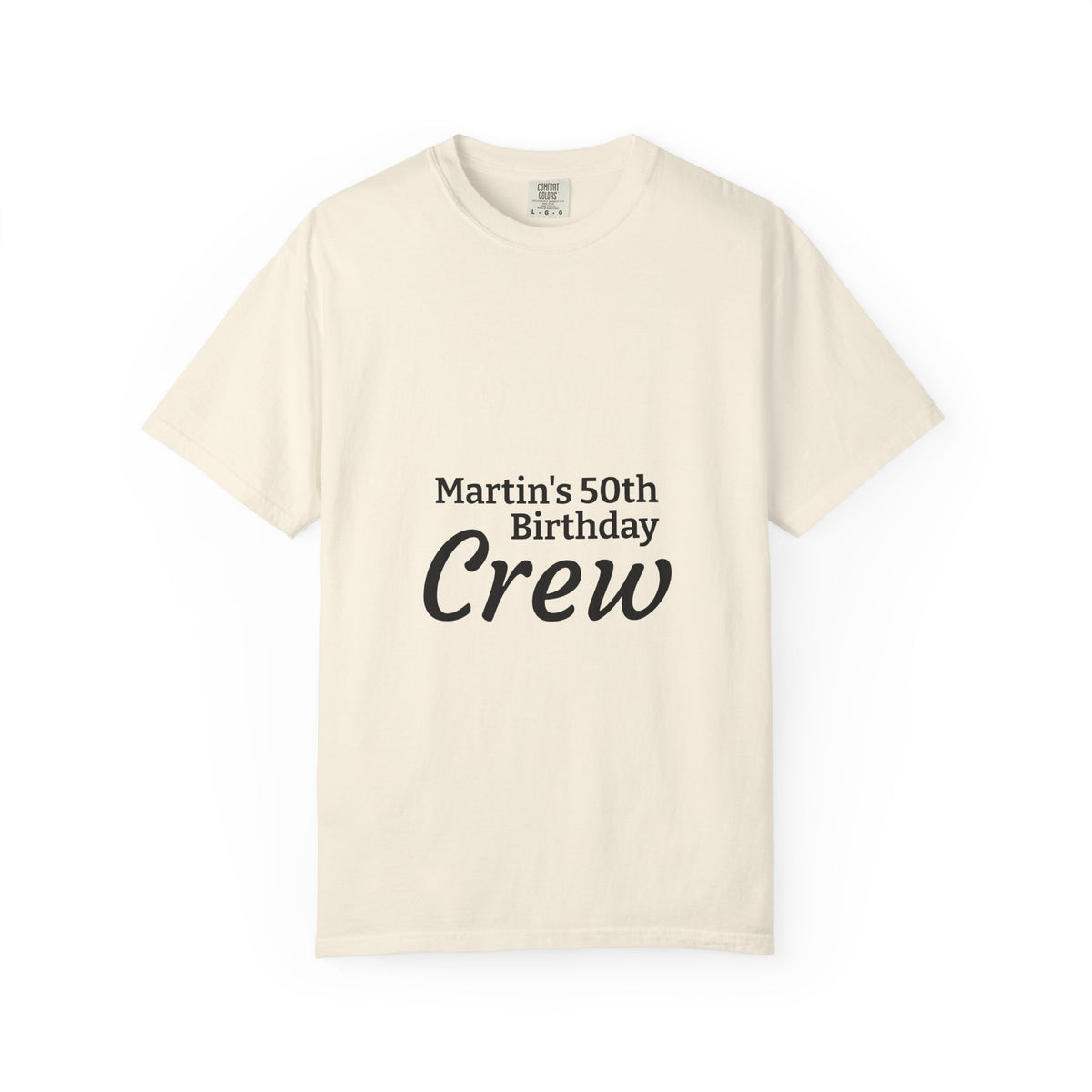 Birthday Crew T‑Shirt — "Martin’s 50th Birthday Crew" Personalized Party Tee