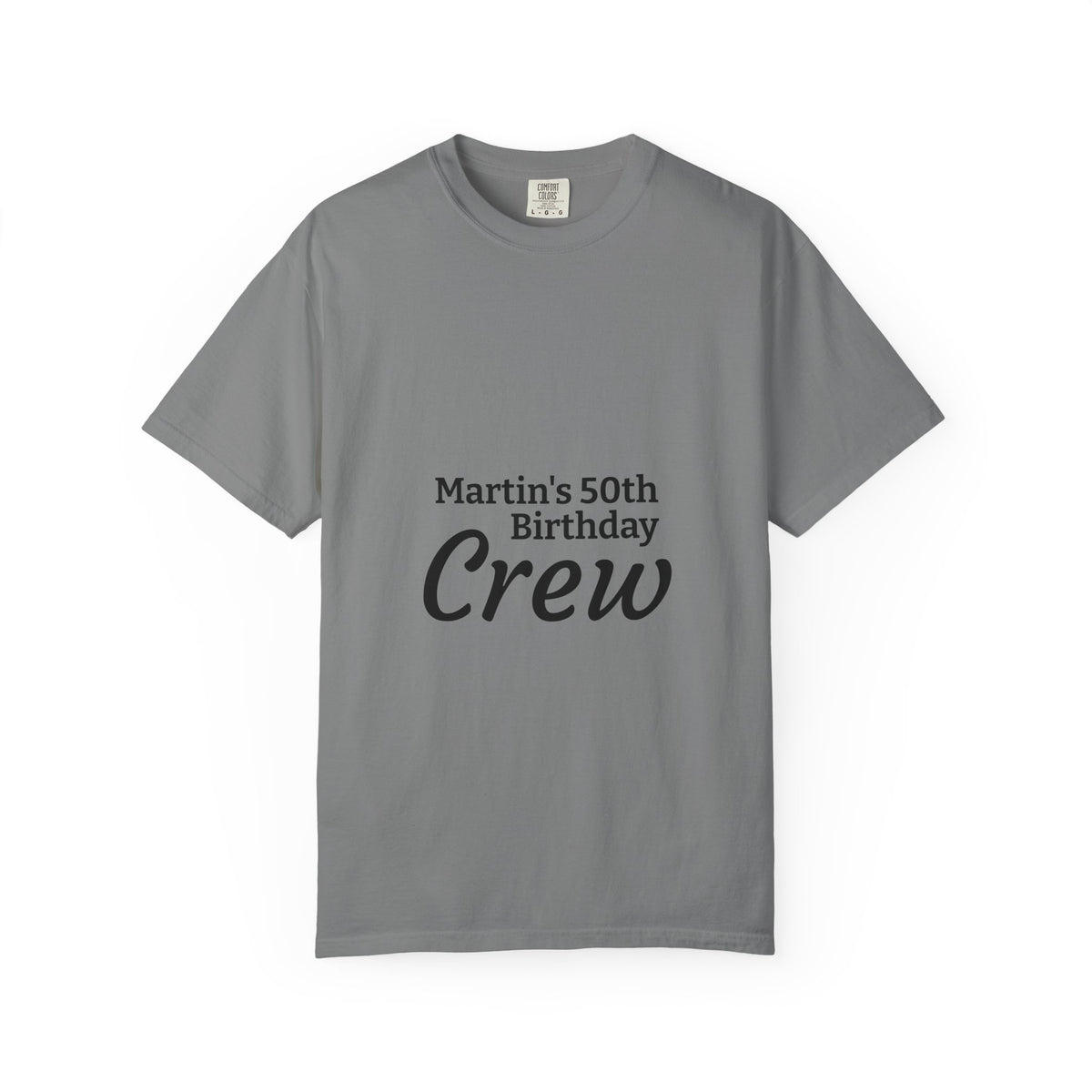 Birthday Crew T‑Shirt — "Martin’s 50th Birthday Crew" Personalized Party Tee