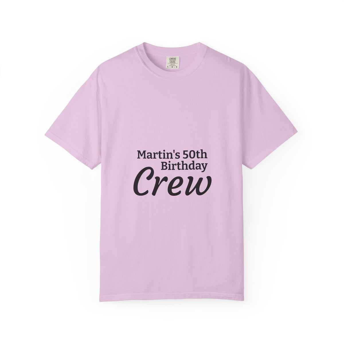 Birthday Crew T‑Shirt — "Martin’s 50th Birthday Crew" Personalized Party Tee