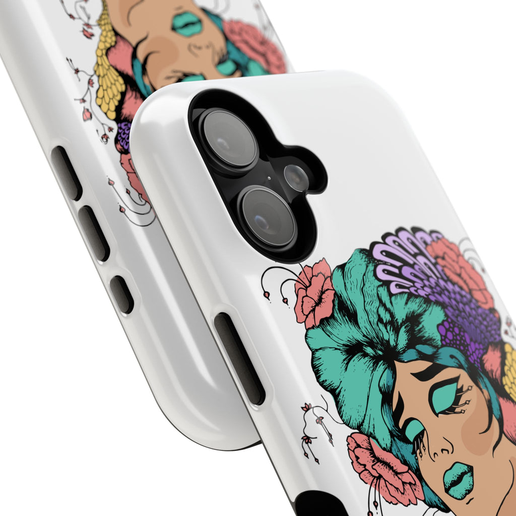 Floral Femme Phone Case — Impact-Resistant Artistic Protective Cover