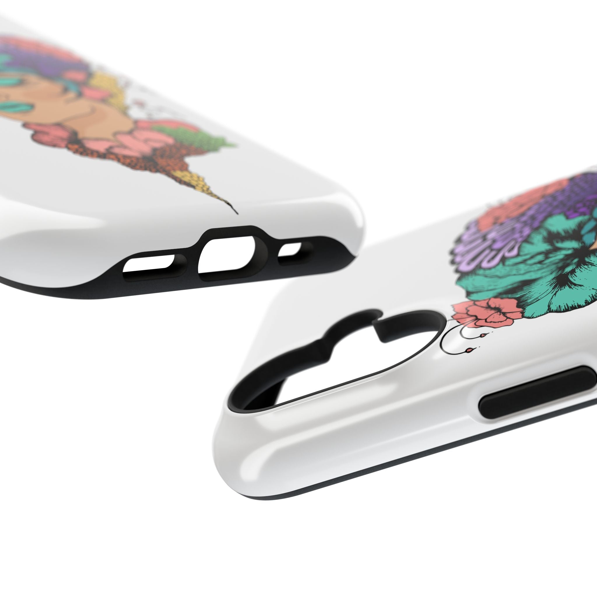 Floral Femme Phone Case — Impact-Resistant Artistic Protective Cover