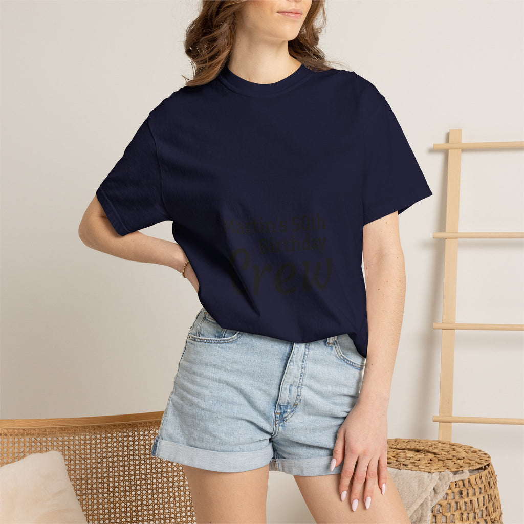 Birthday Crew T‑Shirt — "Martin’s 50th Birthday Crew" Personalized Party Tee
