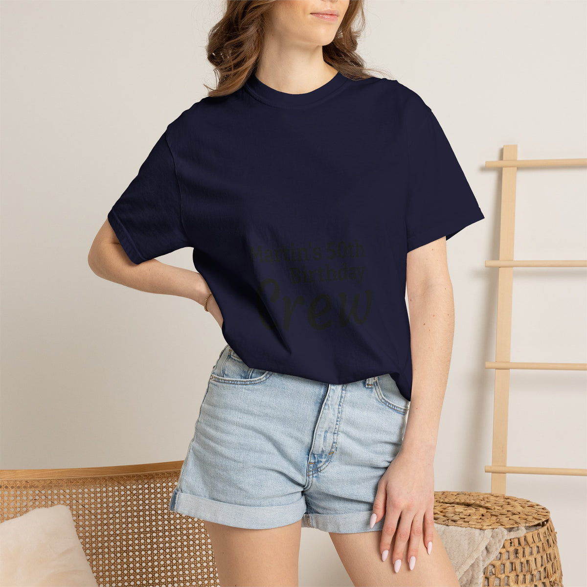 Birthday Crew T‑Shirt — "Martin’s 50th Birthday Crew" Personalized Party Tee