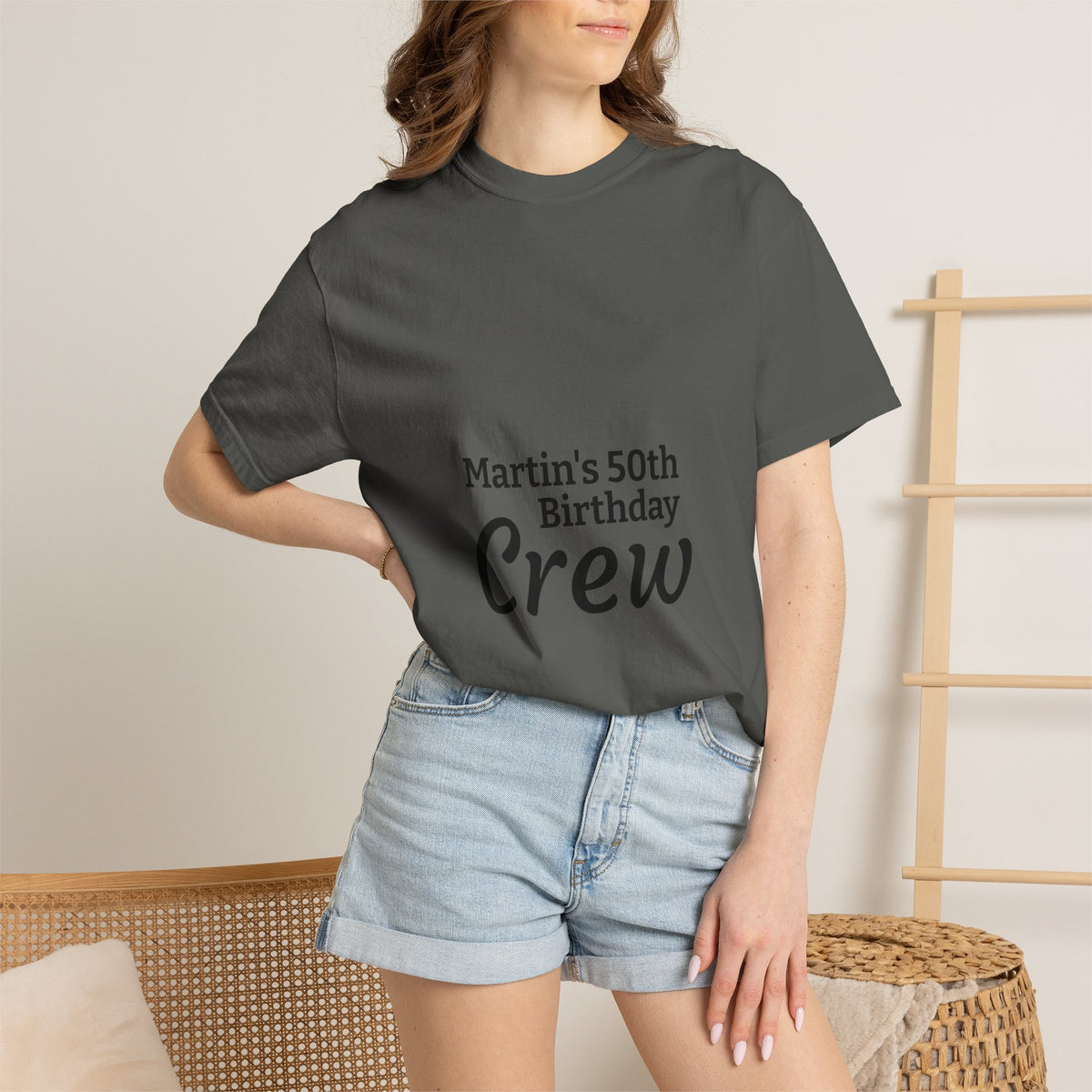Birthday Crew T‑Shirt — "Martin’s 50th Birthday Crew" Personalized Party Tee
