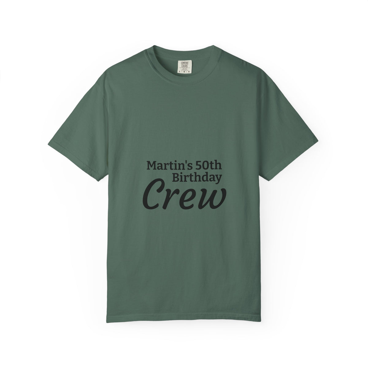 Birthday Crew T‑Shirt — "Martin’s 50th Birthday Crew" Personalized Party Tee