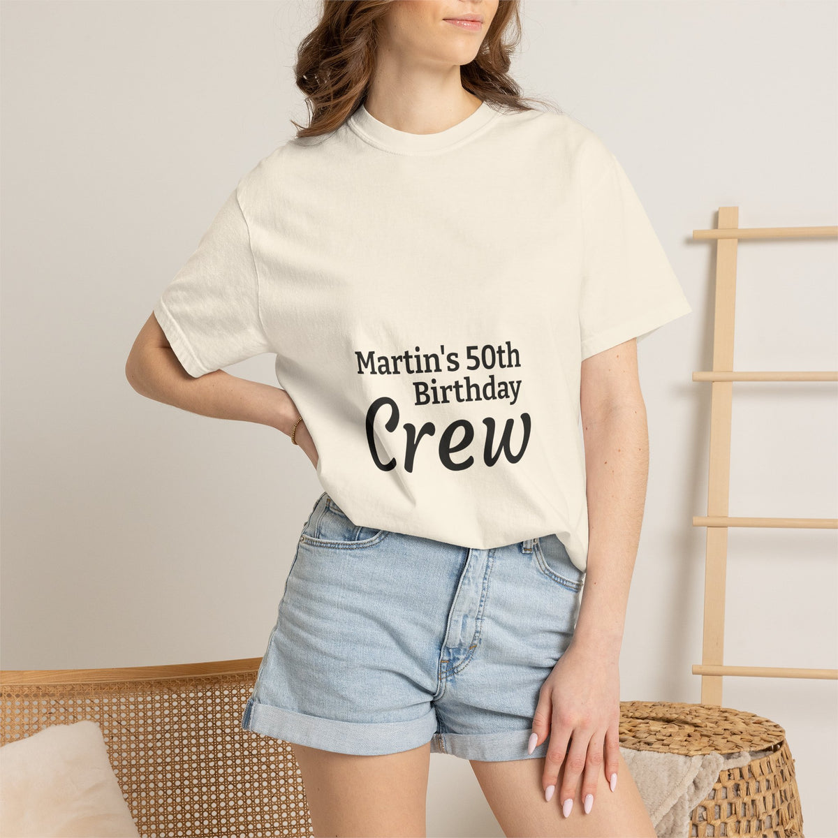 Birthday Crew T‑Shirt — "Martin’s 50th Birthday Crew" Personalized Party Tee