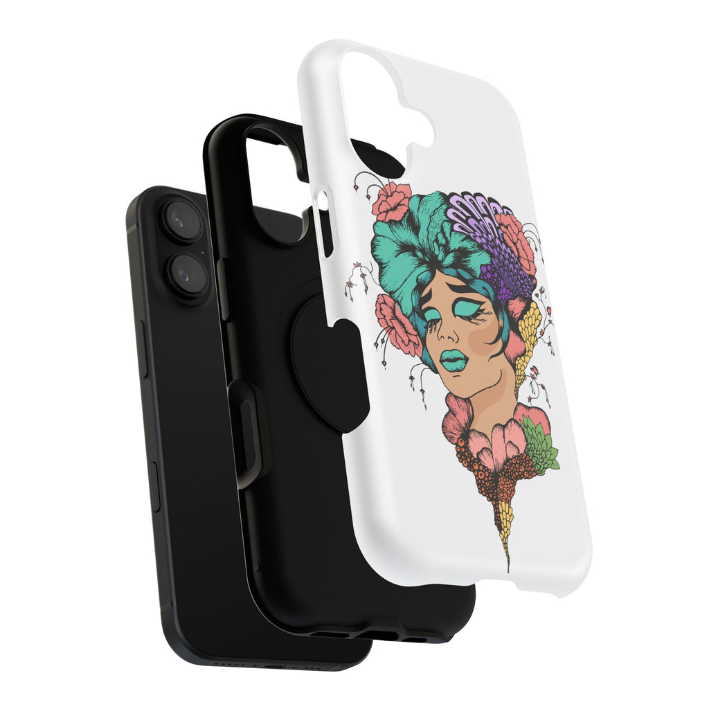 Floral Femme Phone Case — Impact-Resistant Artistic Protective Cover